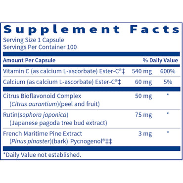 SFI Health, Ester-C® Bio, 100 Capsules UPC 828054002159 | Hilife Vitamins