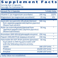 SFI Health, Quercetin-Bromelain Forté, 100 Capsules UPC 828054006249 | Hilife Vitamins
