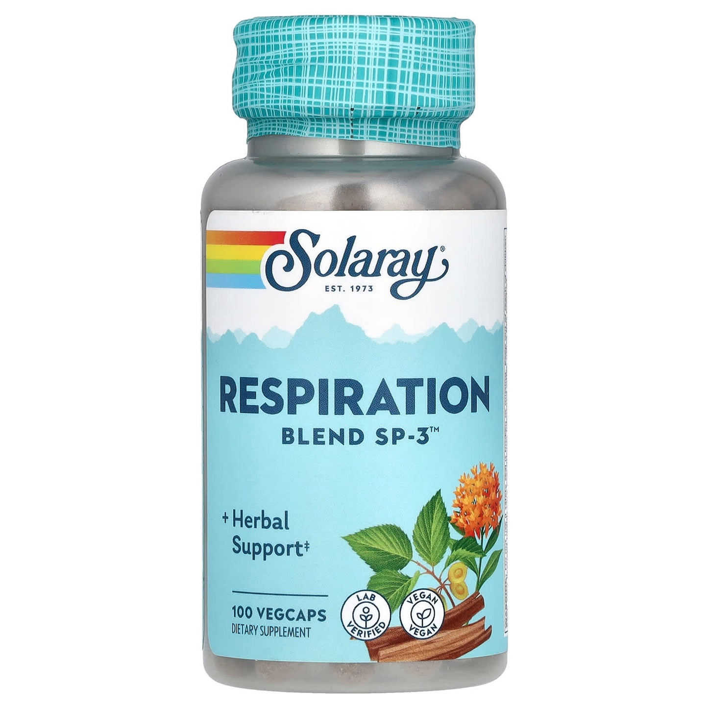 Solaray, Respiration Blend Sp-3, 100 VegCaps - 076280002300 | Hilife Vitamins