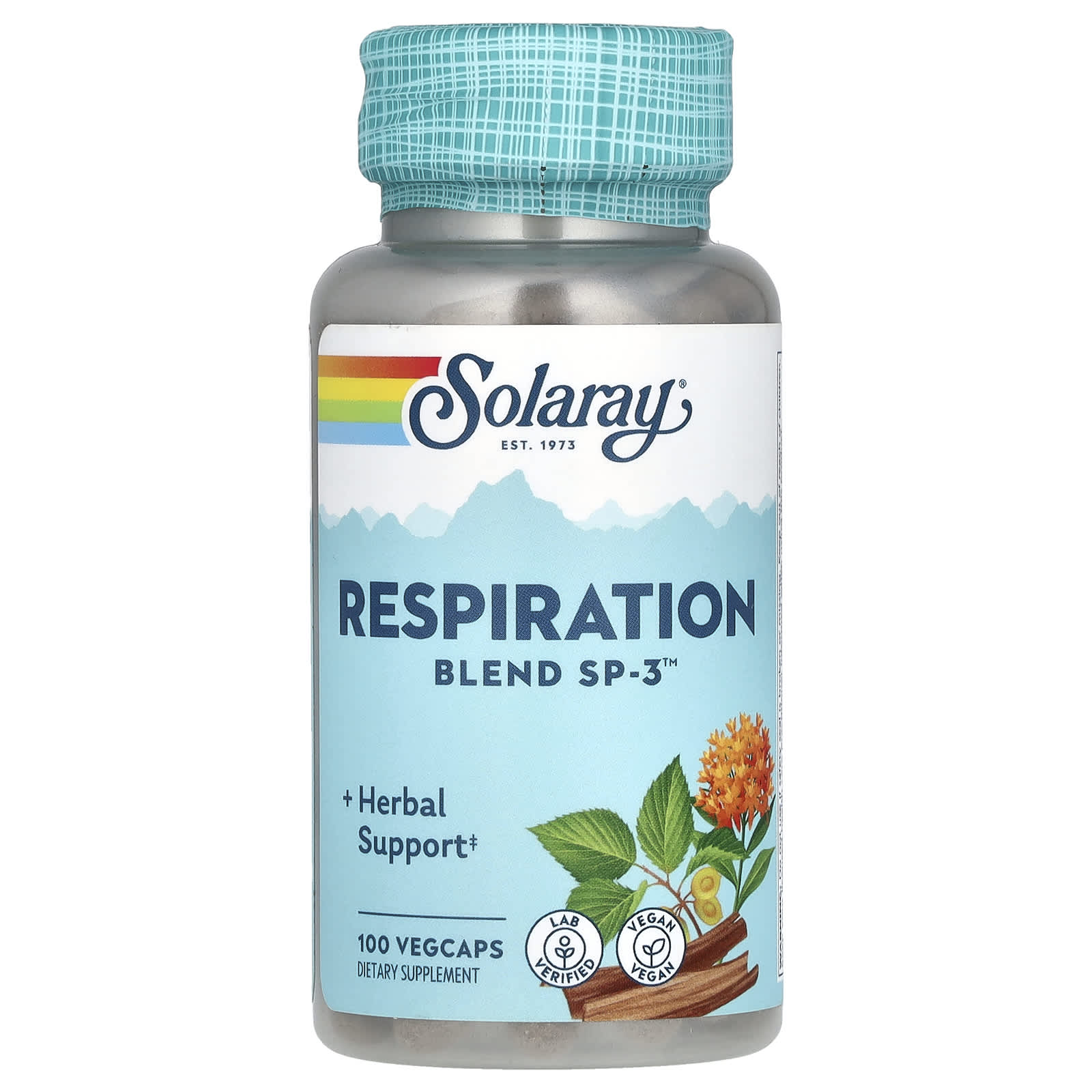 Solaray, Respiration Blend Sp-3, 100 VegCaps UPC 076280002300 | HiLife Vitamins