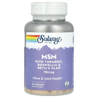 Solaray, MSM 750mg, 90 VegCaps UPC 076280008623 | HiLife Vitamins