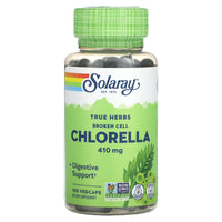 Solaray, True Herbs, Broken Cell Chlorella, 410 mg, 100 VegCaps UPC 076280011845 | HiLife Vitamins