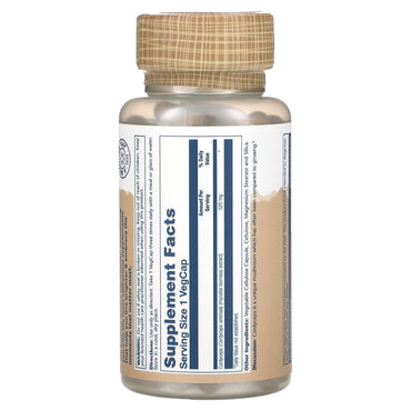 Solaray, Cordyceps Mushrooms, 520 mg, 100 VegCaps UPC 076280011999 | HiLife Vitamins