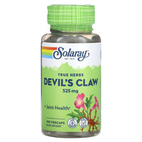 Solaray, Devil's Claw 525mg, 100 VegCaps UPC 076280012200 | HiLife Vitamins