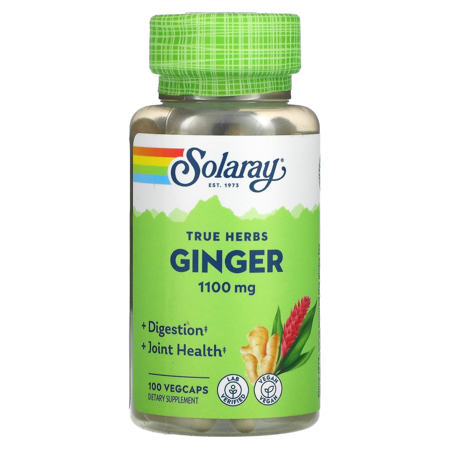 Solaray, Ginger Root 550 mg, 100 VegCaps UPC 076280013009 | HiLife Vitamins