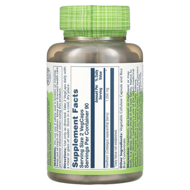 Solaray, Hawthorn Berries 525mg, 180 VegCaps UPC 076280013412 | HiLife Vitamins
