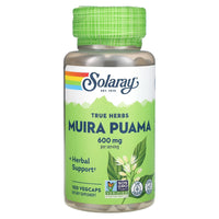 Solaray, Muira Puama Root 300mg, 100 VegCaps UPC 076280013856 | HiLife Vitamins