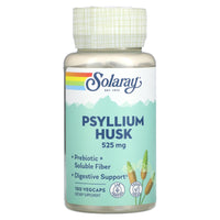 Solaray, Psyllium Husk, 525 mg, 100 VegCaps UPC 076280014600 | HiLife Vitamins