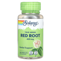 Solaray, Red Root 420mg, 100 VegCaps UPC 076280015003 | HiLife Vitamins