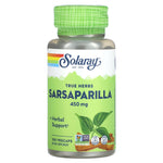 Solaray, True Herbs, Sarsaparilla, 450 mg, 100 VegCaps UPC 076280015409 | HiLife Vitamins