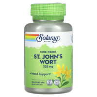 Solaray, True Herbs, St. John’s Wort, 325 mg, 180 VegCaps UPC 076280015546 | HiLife Vitamins