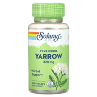 Solaray, True Herbs, Yarrow, 320 mg, 100 VegCaps UPC 076280016901 | HiLife Vitamins