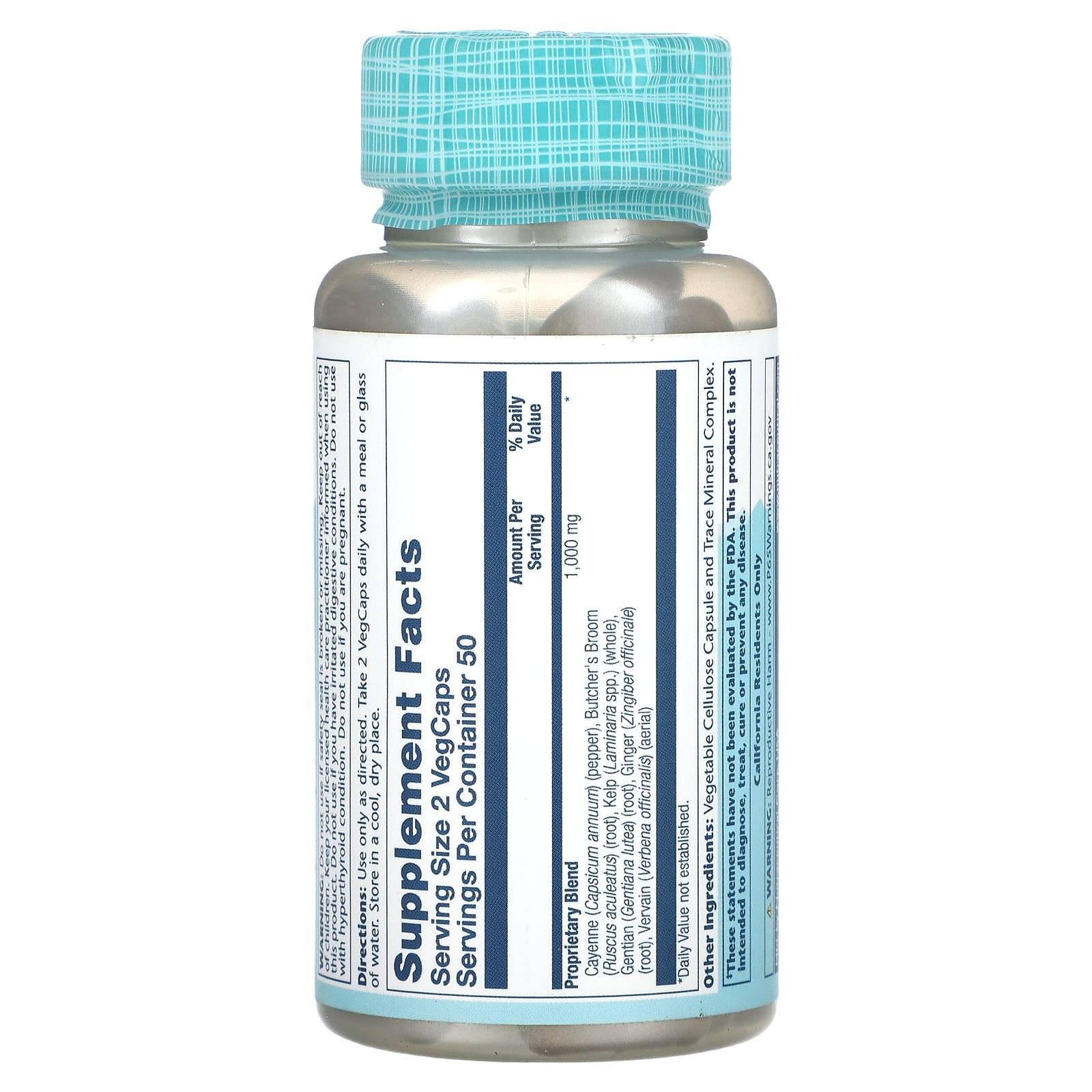 Solaray, Circulation Blend Sp-11B, 100 VegCaps UPC 076280021158 | HiLife Vitamins