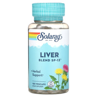 Solaray, Liver Blend Sp-13, 100 VegCaps - 076280021301 | Hilife Vitamins