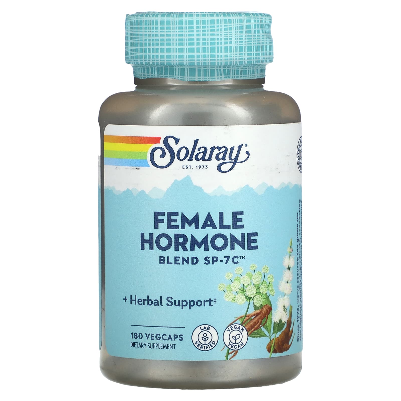 Solaray, Female Hormone Blend Sp-7c, 180 VegCaps UPC 076280027617 | HiLife Vitamins