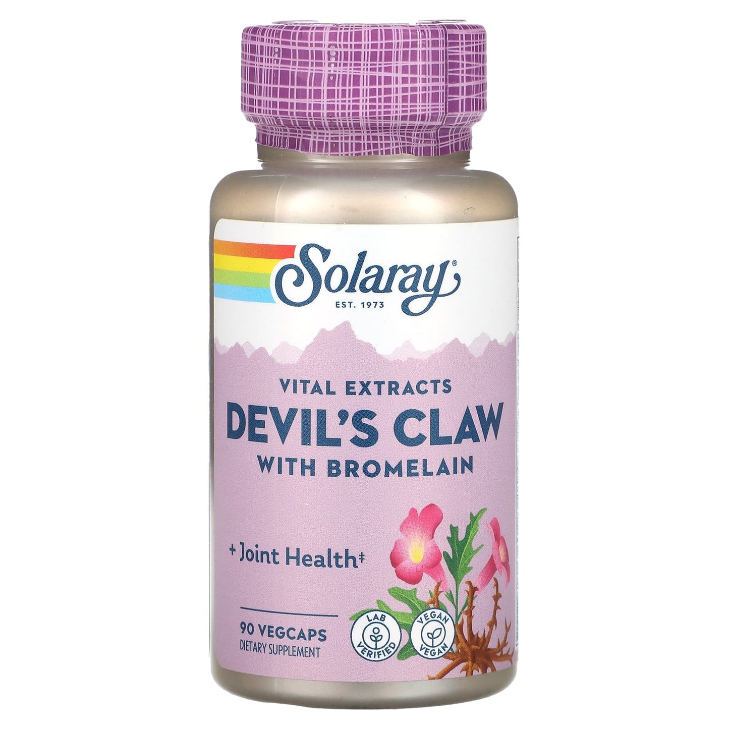 Solaray, Vital Extracts, Devil’s Claw with Bromelain, 90 VegCaps UPC 076280030501 | HiLife Vitamins