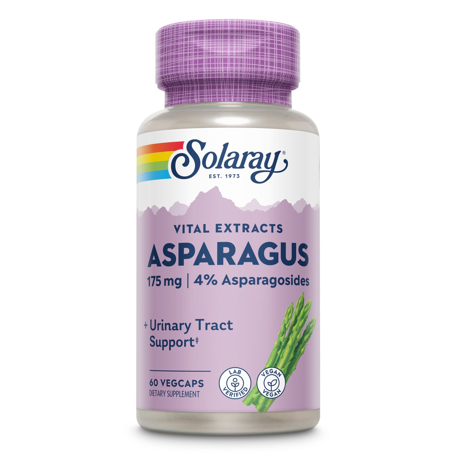 Solaray, Asparagus Extract 175mg, 60 VegCaps UPC 076280030693 | HiLife Vitamins