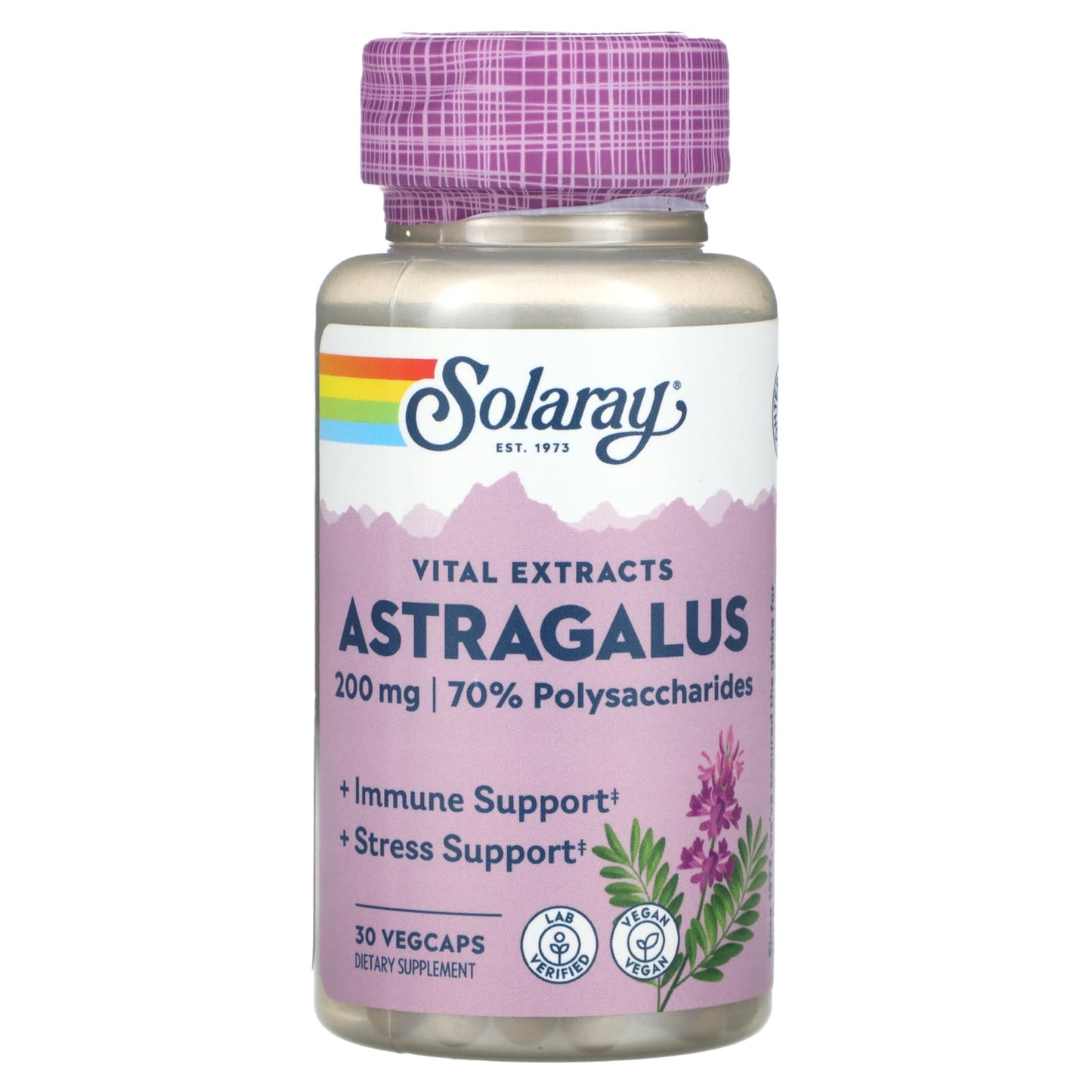 Solaray, Vital Extracts, Astragalus, 200 mg, 30 VegCaps UPC 076280030709 | HiLife Vitamins