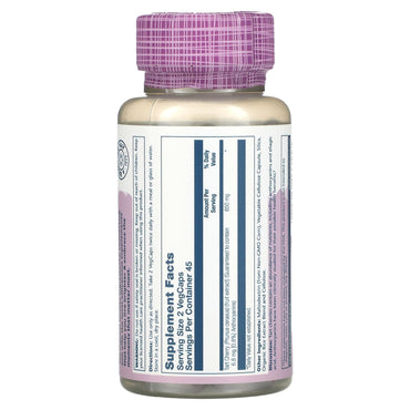 Solaray, Tart Cherry 425 mg, 90 VegCaps UPC 076280033557 | HiLife Vitamins