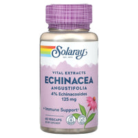 Solaray, Vital Extracts, Echinacea Angustifolia, 125 mg, 60 VegCaps UPC 076280034004 | HiLife Vitamins