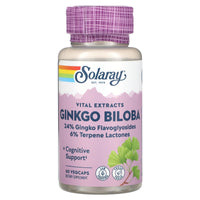 Solaray, Vital Extracts, Ginkgo Biloba, 60 VegCaps UPC 076280036008 | HiLife Vitamins