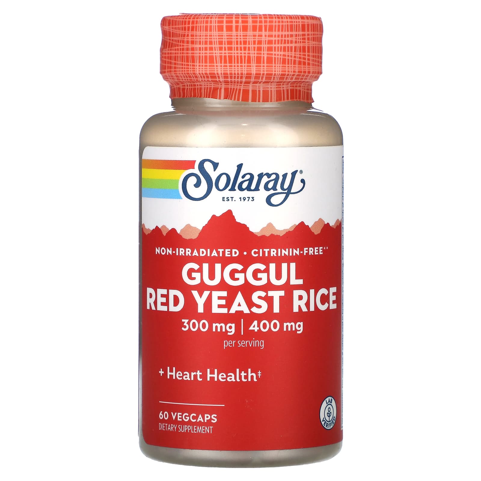 Solaray, Guggul, Red Yeast Rice, 60 VegCaps UPC 076280036596 | HiLife Vitamins