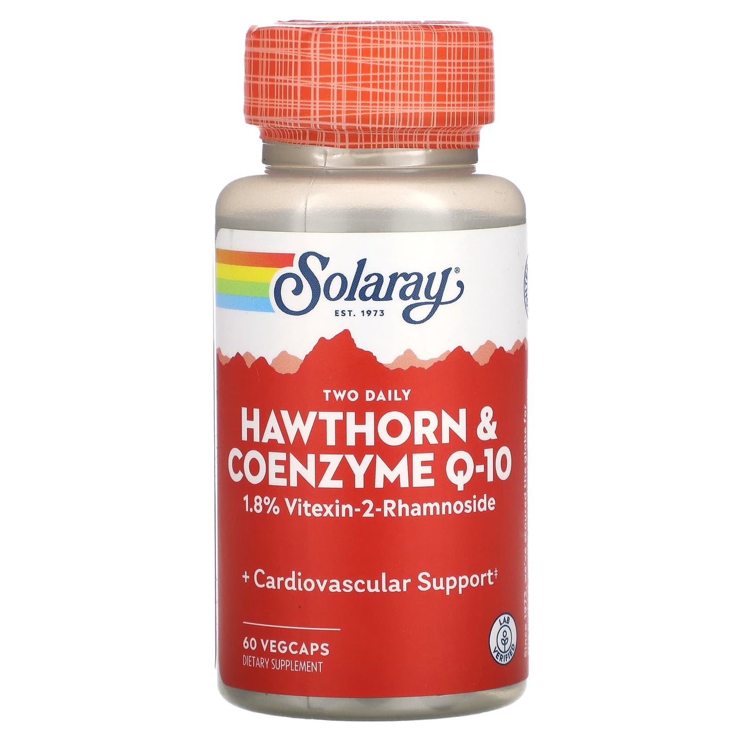 Solaray, Two Daily Hawthorn & Coenzyme Q-10, 60 VegCaps UPC 076280036619 | HiLife Vitamins