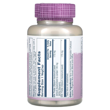 Solaray, Vital Extracts, Milk Thistle , 175 mg, 120 VegCaps UPC 076280037012 | HiLife Vitamins