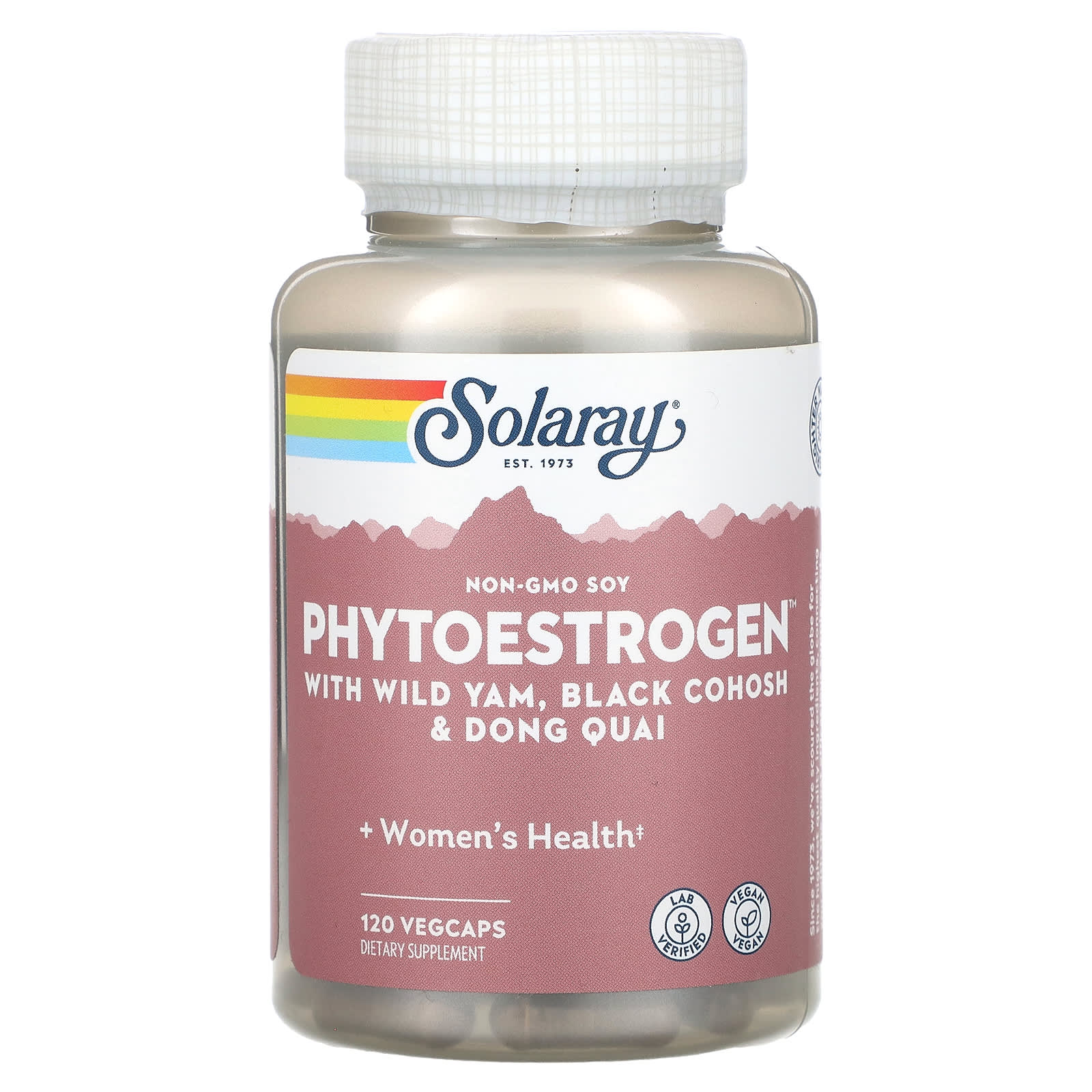 Solaray, Phytoestrogen menopause suport, 120 VegCaps UPC 076280037586 | HiLife Vitamins