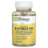 Solaray, Timed Release Vitamin B-Stress PM, 120 Capsules UPC 076280042313 | HiLife Vitamins