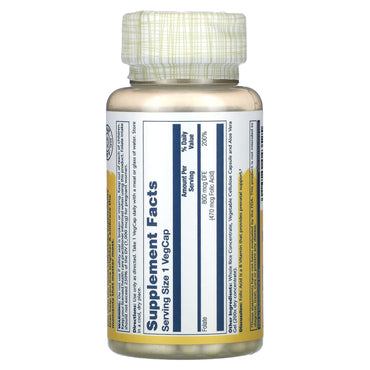 Solaray, Folic Acid, 470 mcg, 100 VegCaps UPC 076280043525 | HiLife Vitamins