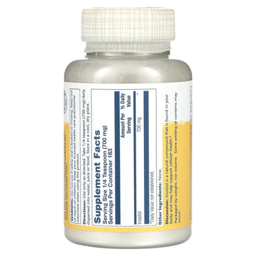 Solaray, Inositol, Powder, 4 oz, 4 Oz Powder UPC 076280043563 | HiLife Vitamins