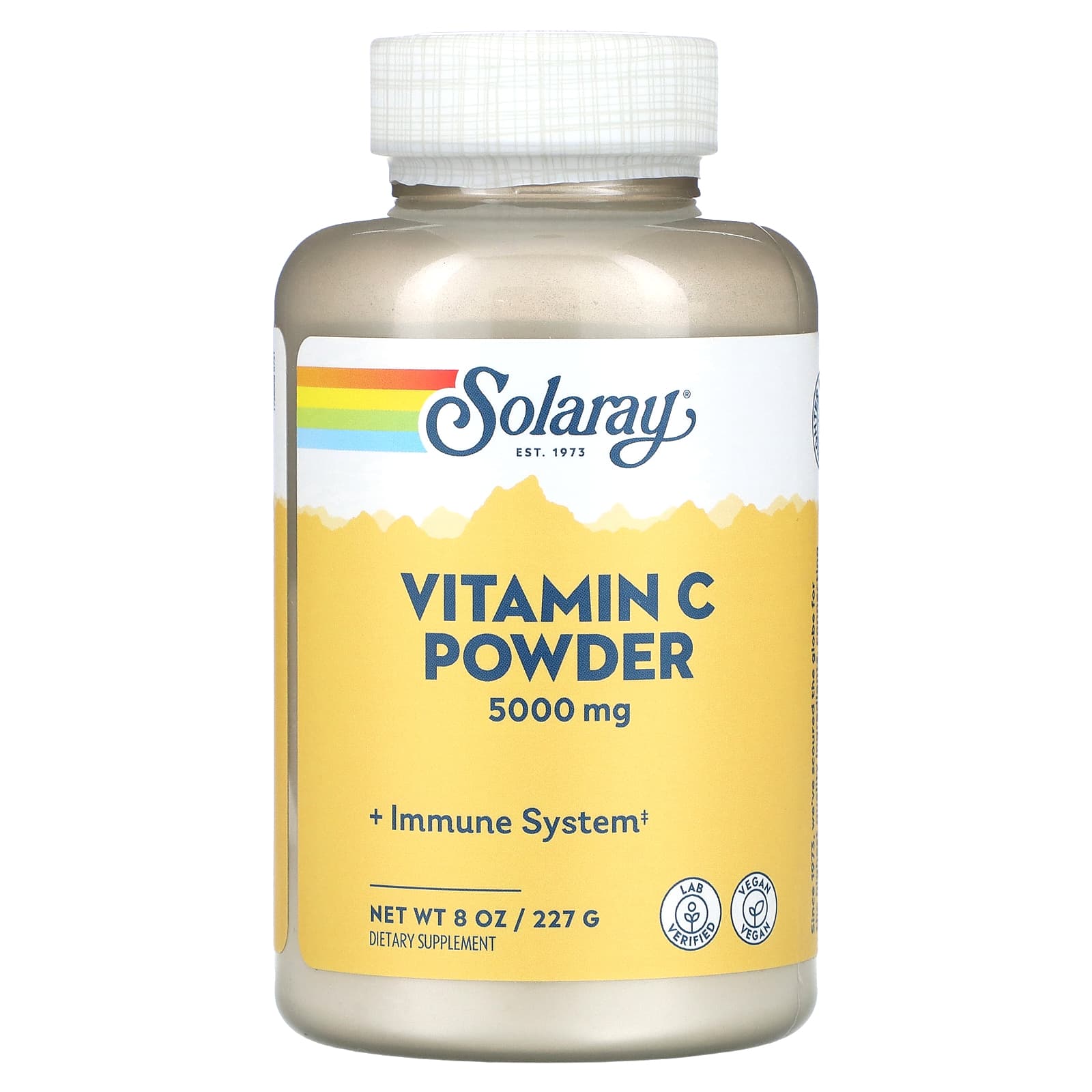 Solaray, Vitamin C Crystalline Powder 5000 mg, 8 Oz UPC 076280044959 | HiLife Vitamins