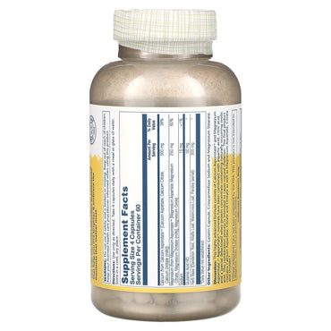 Solaray, 2:1 Ratio Cal-Mag Asporotates, 240 Capsules UPC 076280045222 | HiLife Vitamins