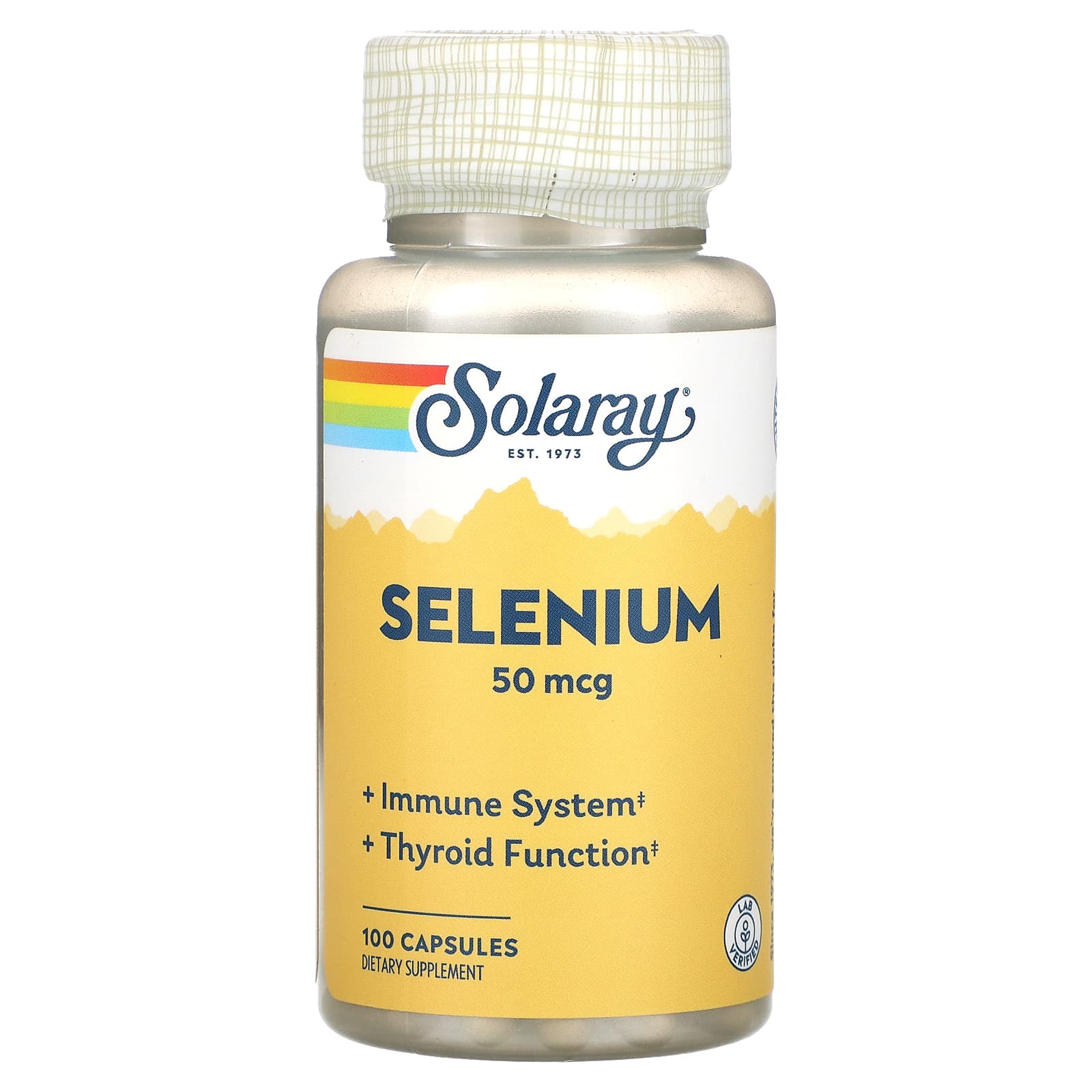 Solaray, Selenium, 50 mcg, 100 Capsules UPC 076280046809 | HiLife Vitamins