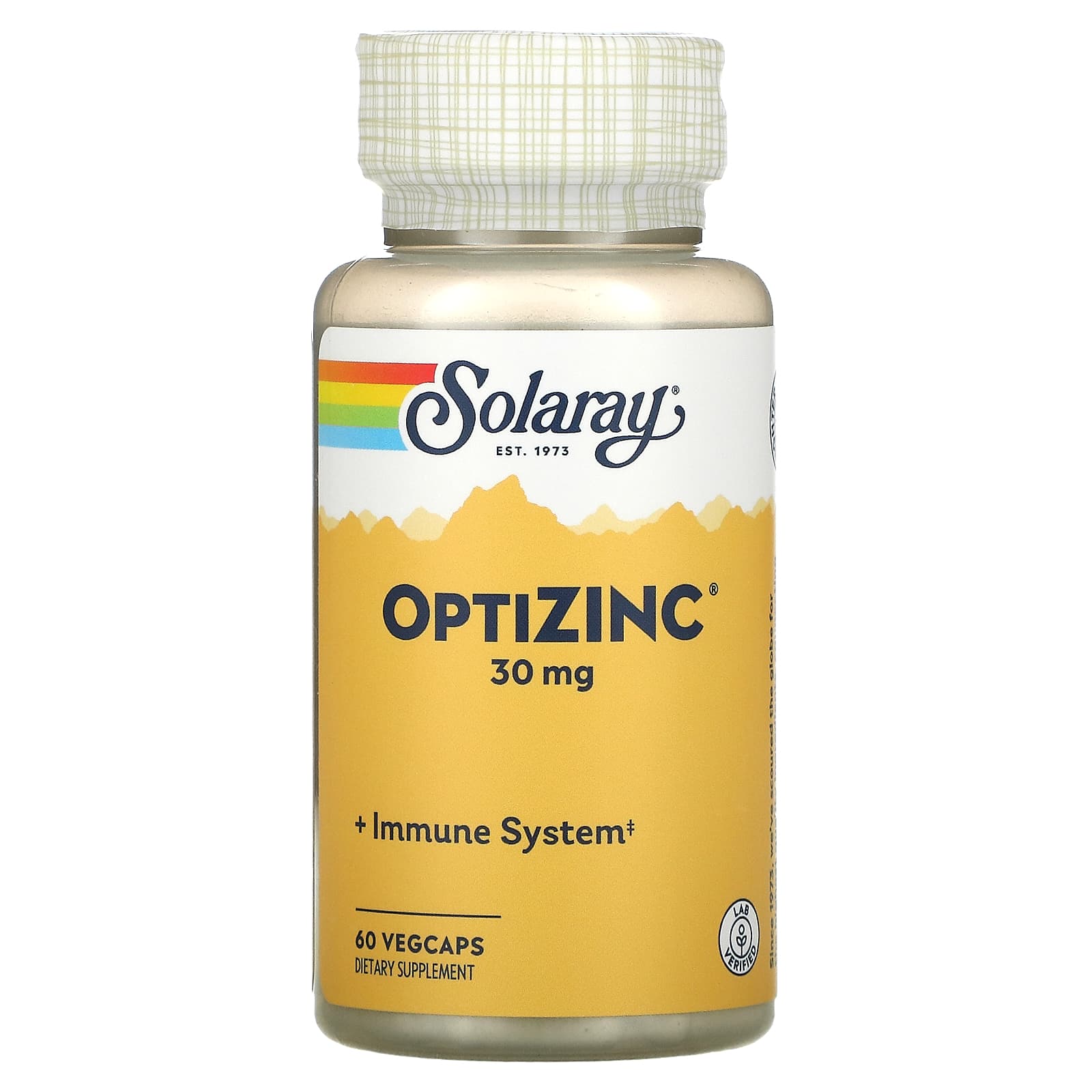 Solaray, OptiZinc, 30 mg, 60 VegCaps UPC 076280047073 | HiLife Vitamins