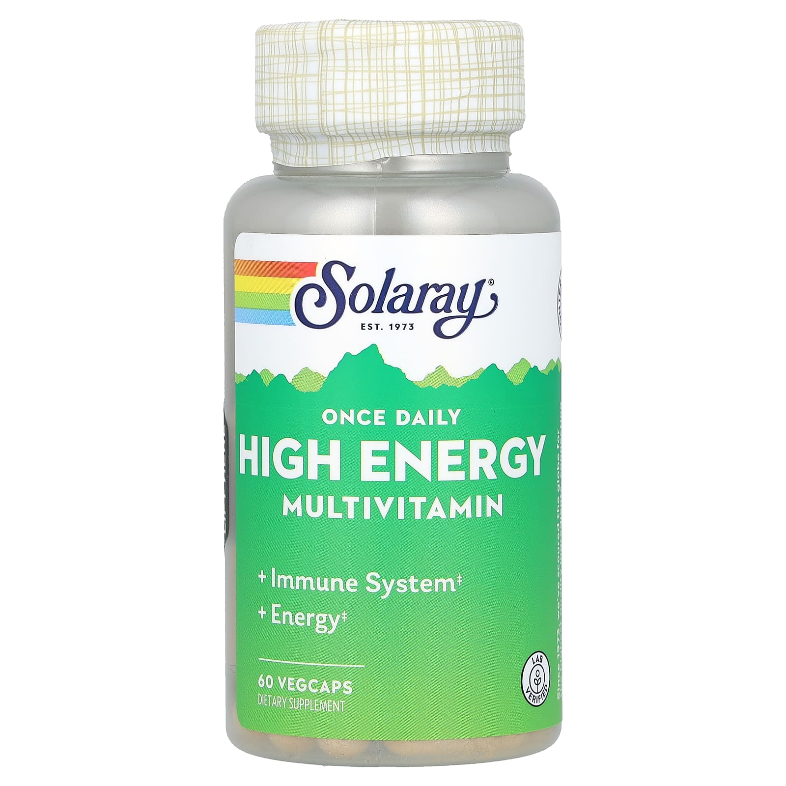 Solaray, Once Daily High Energy Multivitamin, 60 Vegetarian Capsules UPC 076280047301 | HiLife Vitamins