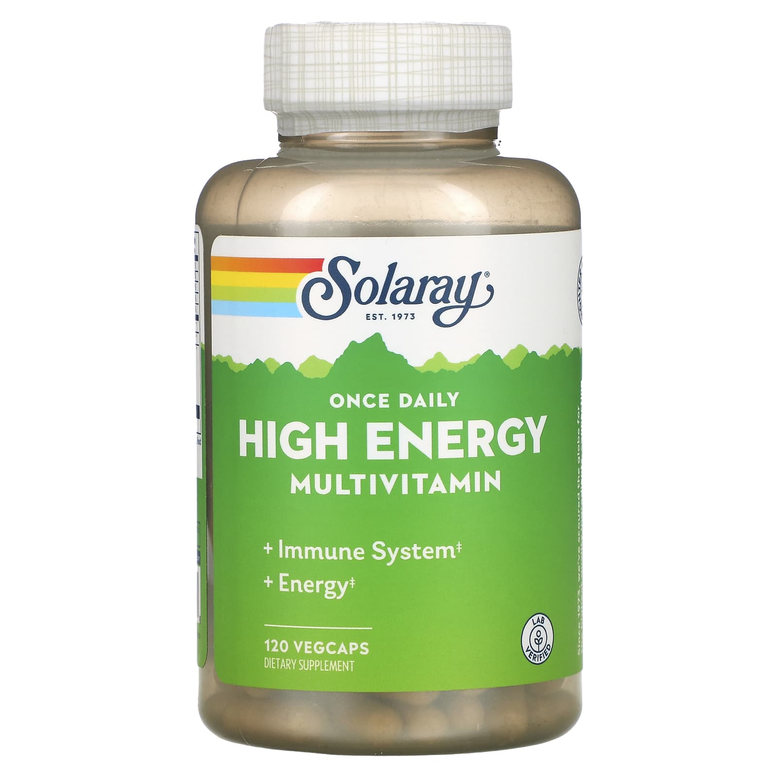 Solaray, Once Daily, High Energy, Multi-Vita-Min, 120 VegCaps - 076280047318 | Hilife Vitamins