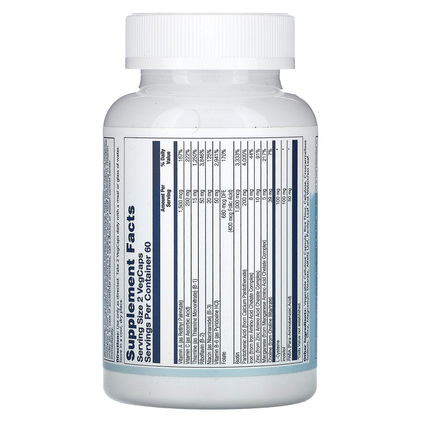 Solaray, Hair Nutrients With L-Cysteine, 120 VegCaps UPC 076280047912 | HiLife Vitamins