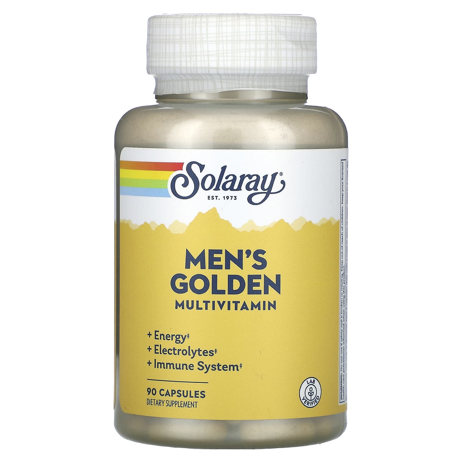 Solaray, Men’s Golden Multivitamin, 90 Capsules UPC 076280047943 | HiLife Vitamins