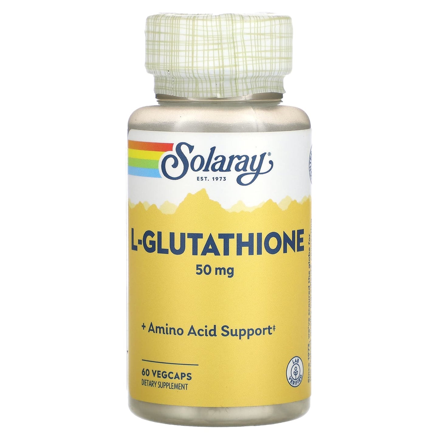 Solaray, L-Glutathione, 50 mg, 60 VegCaps - 076280049312 | Hilife Vitamins