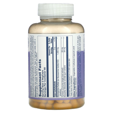 Solaray, Glucosamine Sulfate 1500 mg, 120 VegCaps UPC 076280081527 | HiLife Vitamins