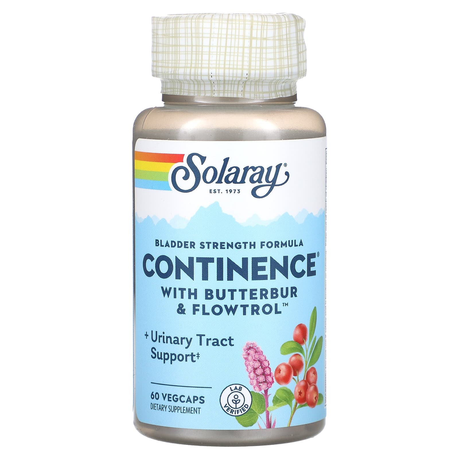 Solaray, Continence With Flowtrol, 60 VegCaps UPC 076280084269 | HiLife Vitamins