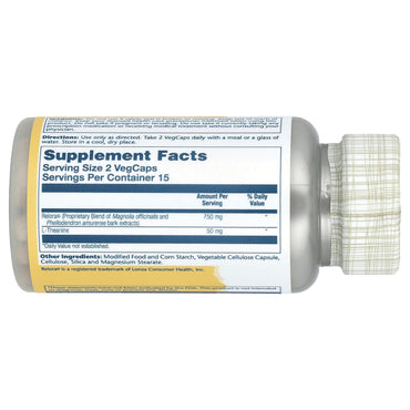 Solaray, Total Calm With Relora, 30 Vegetarian Capsules UPC 076280088618 | HiLife Vitamins