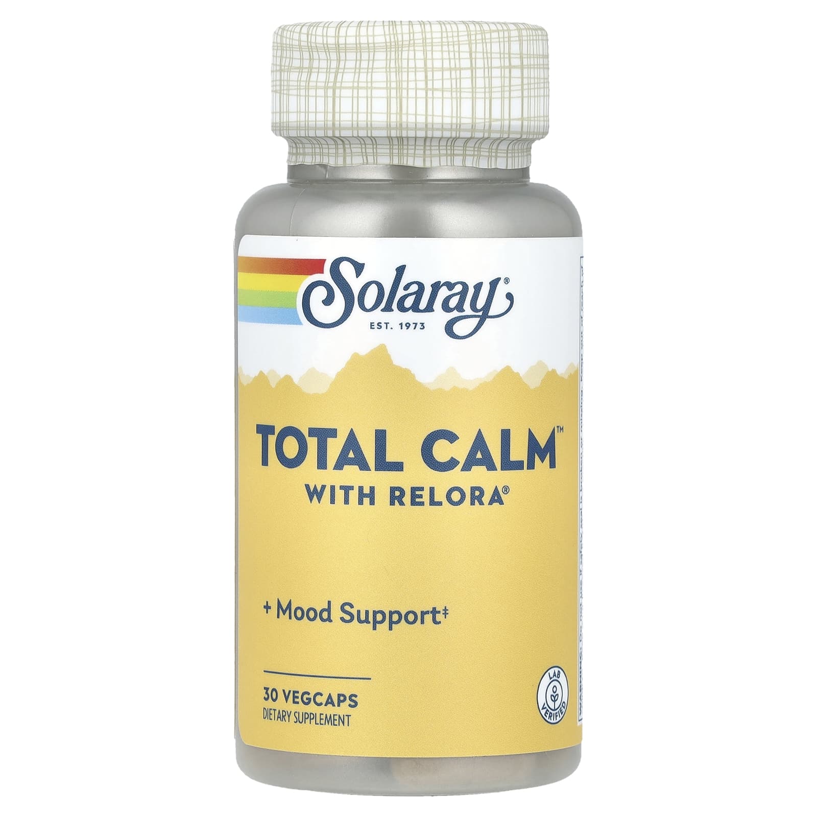 Solaray, Total Calm With Relora, 30 Vegetarian Capsules UPC 076280088618 | HiLife Vitamins