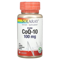 Solaray, CoQ-10 100mg, 30 Capsules UPC 076280089127 | HiLife Vitamins