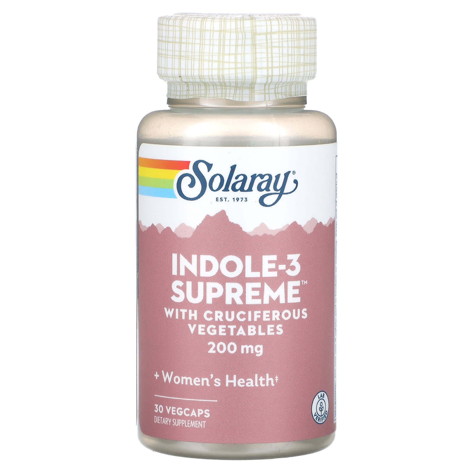 Solaray, Indole-3 Supreme, 200 mg, 30 VegCaps UPC 076280107098 | HiLife Vitamins