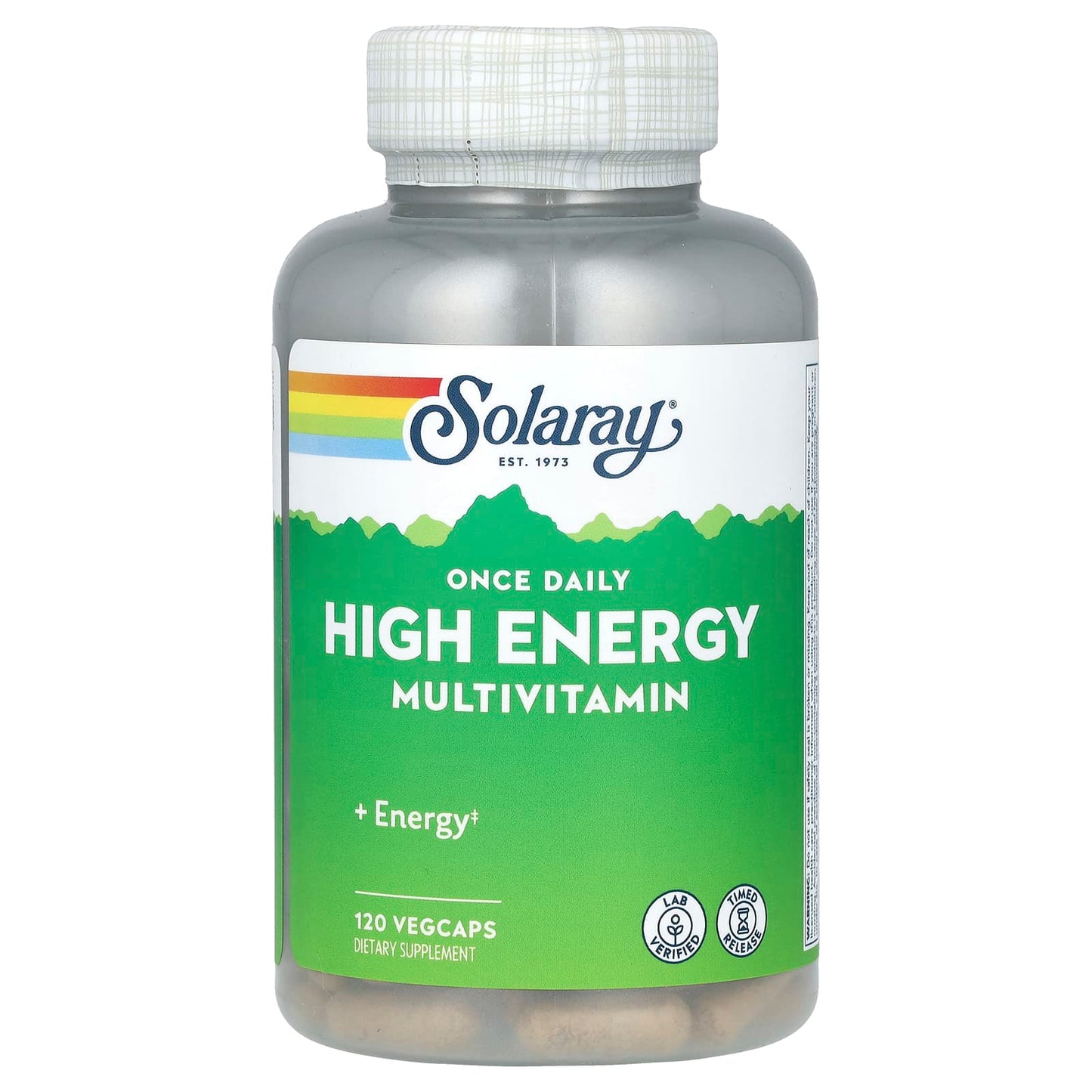 Solaray, Once Daily, High Energy Multivitamin, 120 VegCaps UPC 076280109016 | HiLife Vitamins