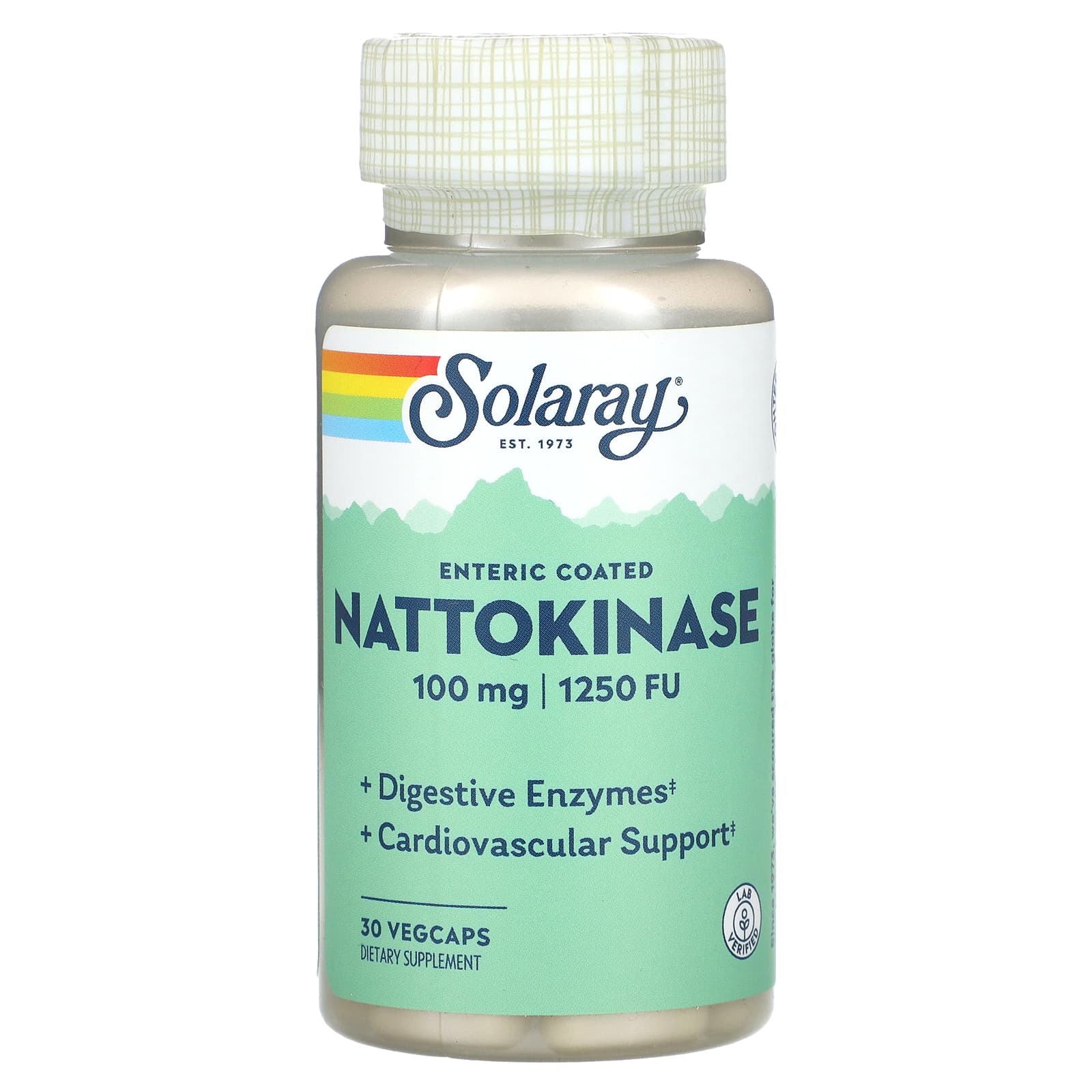 Solaray, Nattokinase, 100 mg, 1,250 FU, 30 VegCaps UPC 076280109344 | HiLife Vitamins