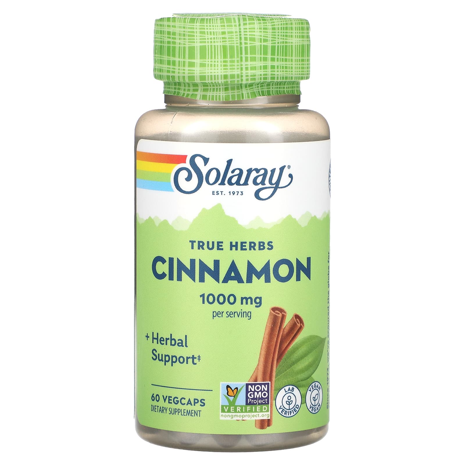 Solaray, Cinnamon Bark 500 mg, 60 VegCaps UPC 076280116632 | HiLife Vitamins